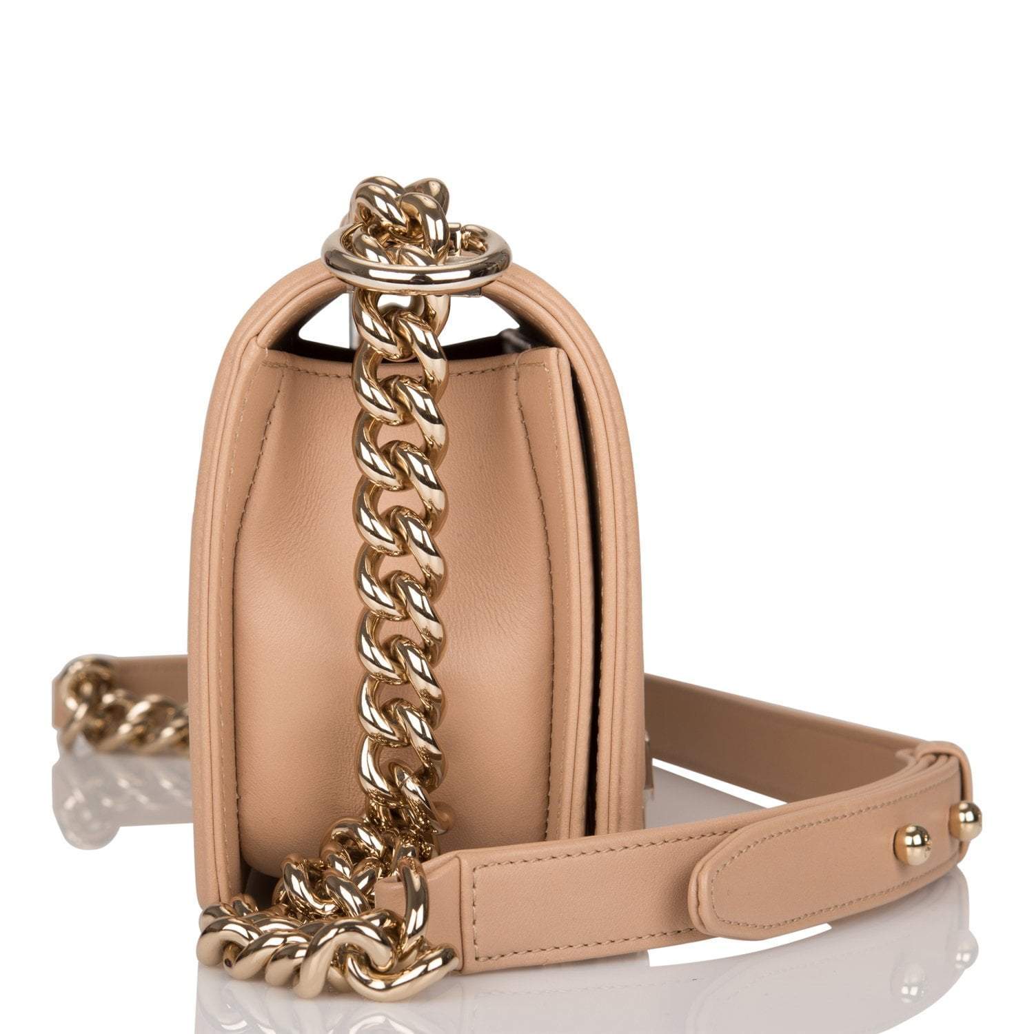 Copy of Chanel Camel Quilted Lambskin Small Boy Bag Light Gold Hardware-Payment 2