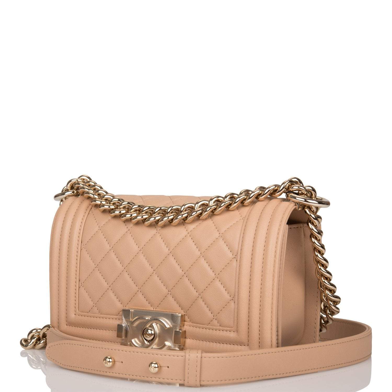 Copy of Chanel Camel Quilted Lambskin Small Boy Bag Light Gold Hardware-Payment 2