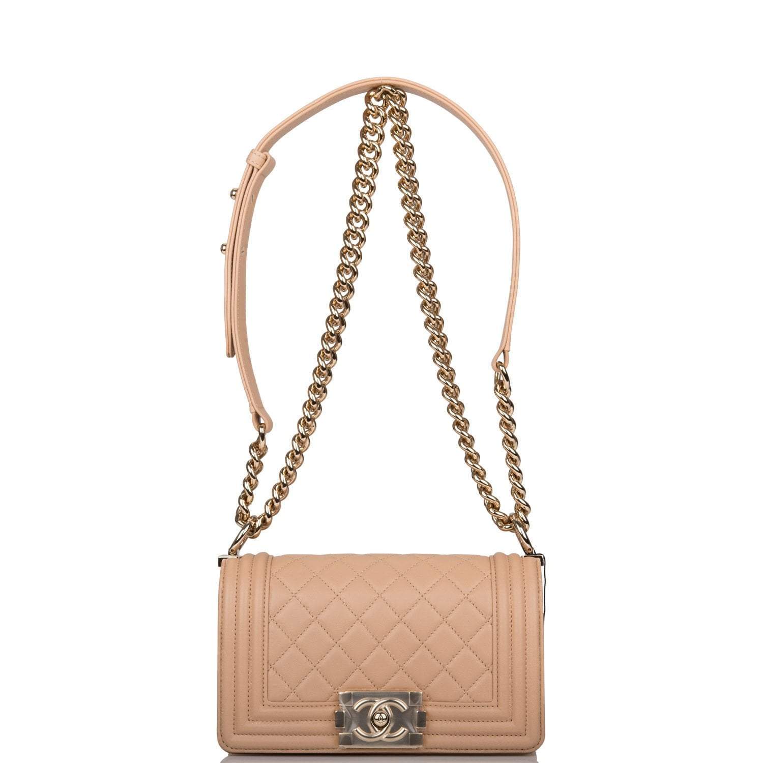 Copy of Chanel Camel Quilted Lambskin Small Boy Bag Light Gold Hardware-Payment 2