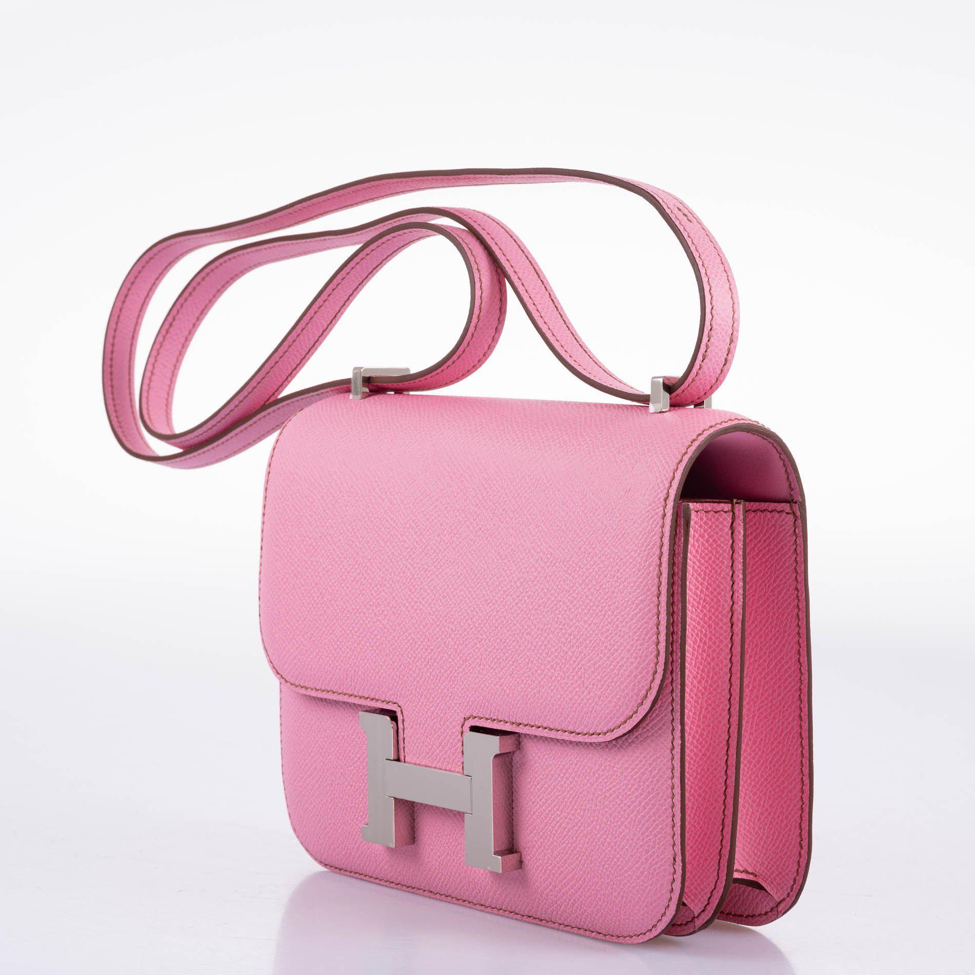 Hermes Constance 18 5P Bubblegum Pink Epsom with Palladium Hardware - 2021, Z