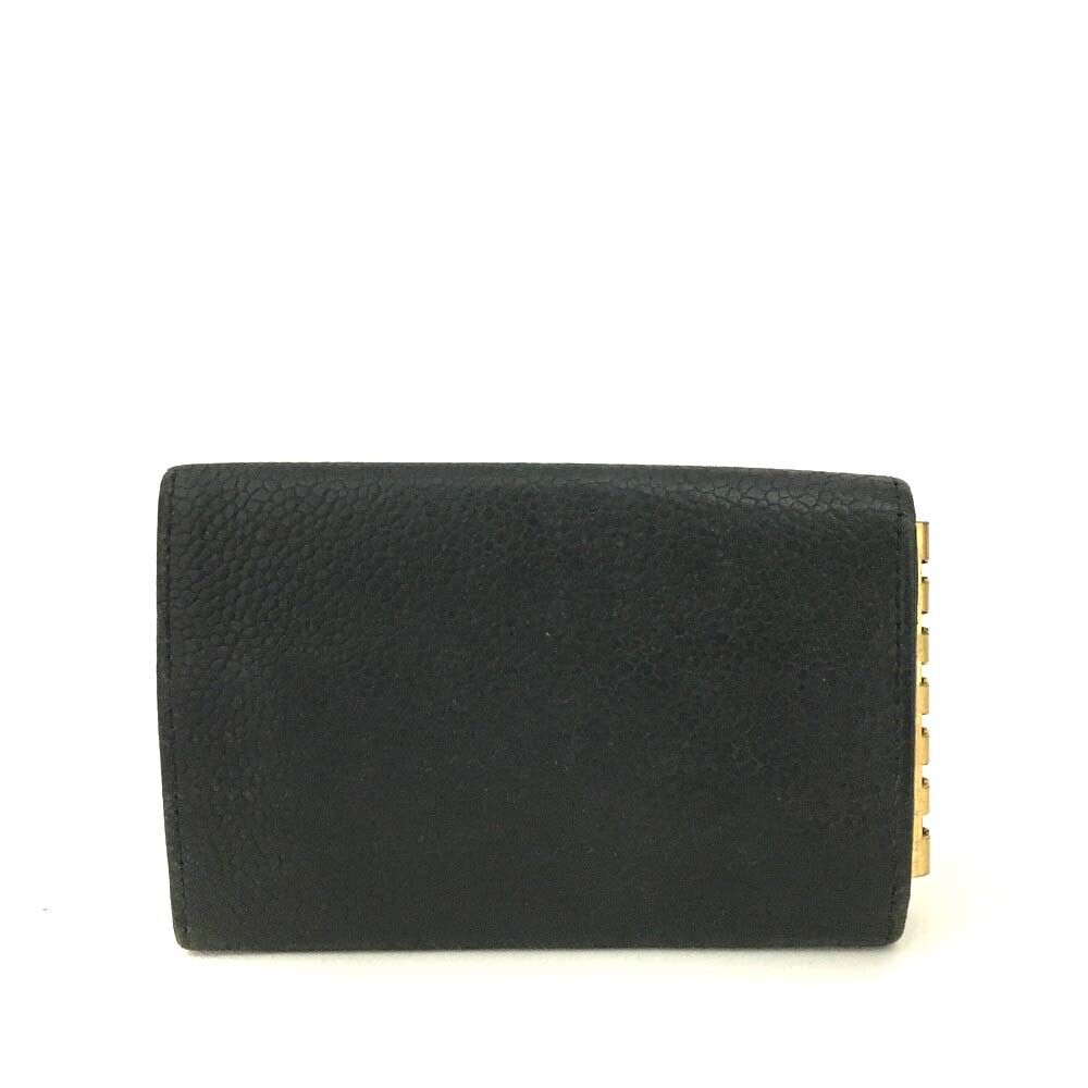 CHANEL Caviar Timeless CC 6 Key Holder Case Black